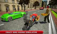 Pizza motorista carro entrega bicicleta 3D Screen Shot 0