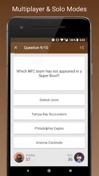 Fan Quiz for NFL Screen Shot 1