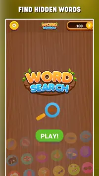 Word Search Free - البحث عن لعبة اللغز وربطها Screen Shot 0