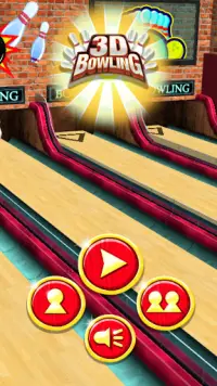 3D Bowling - Eine Kugel, 2 Würfe, 10 Pins Screen Shot 4