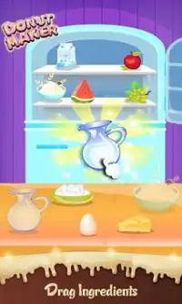 Donuts Maker Bakery Shop: New Girls Cooking Game Screen Shot 0