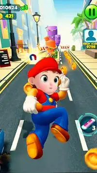 Super Subway Runner - Mario Adventure Screen Shot 2