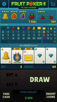 Fruit Poker II Screen Shot 1