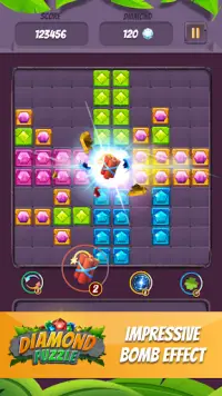 Brick game: Legend stone - jewel block puzzle game Screen Shot 1