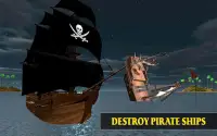 Karibische Meer outlaw Piratenschiff Schlacht 3D Screen Shot 11