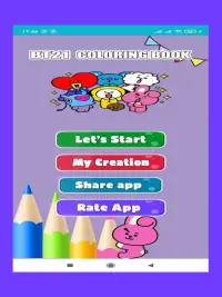 How to draw BT21 Coloring Screen Shot 4