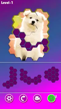 Hexa Jigsaw - Dogs jigsaw puzzle game Screen Shot 0
