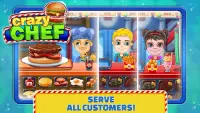 Crazy Chef: Top Burger Game Screen Shot 1