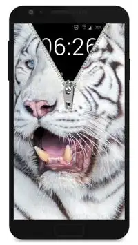 tela bloqueio zipper tigre Screen Shot 1