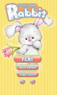 Rabbit Memory Game Screen Shot 0