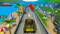 Real Tank Fighting Traffic Riding 3D Screen Shot 5