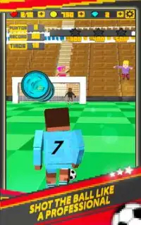 Atire Goal - Pixel Futebol Screen Shot 0