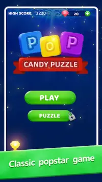 Pop Candy Puzzle-Pop Star Screen Shot 0