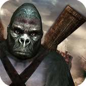 Crazy Ape City Hunter Survival Game: Planet Earth