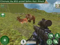 البرية الحيوانات الصيد 3D: الغابة مطلق النار قناص Screen Shot 1