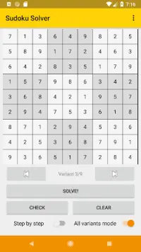 Simple Sudoku Solver Screen Shot 2