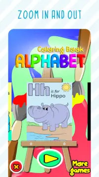 Juego de colorear para niños - Aprender letras Screen Shot 7