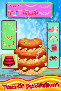 मीठा क्रीम केक salon-बेकरी खाद्य खेलों Screen Shot 5