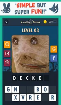 Close Up Horror: Pic Word Quiz Screen Shot 4