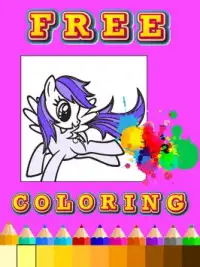Coloring book little pony Screen Shot 1