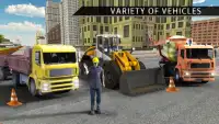 الطرق الوعرة البناء شاحنة المحاكاة: لعبة القيادة Screen Shot 1