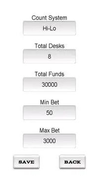 BlackJack Counting Master Screen Shot 2