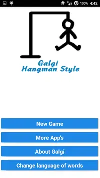 Hangman free App Word Search Screen Shot 0