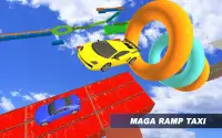 Taxi Stunt Master 3D: Car GT Drive Mega Ramp Game Screen Shot 2