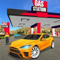 Posto de gasolina estacionamento: oficina auto 3D