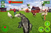 Angry Crocodile Family Simulator: Crocodile Attack Screen Shot 2