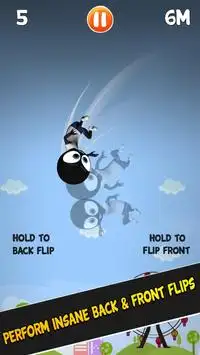 Trampolin Stickman Addictive Endless Jumping Screen Shot 1