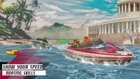 ماء قارب سباق ألعاب Screen Shot 2