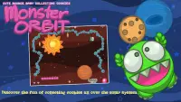 Monster Orbit Loves Cookies: Space Ping Pong Game Screen Shot 1