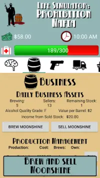 Life Simulator: Prohibition Mafia Screen Shot 2