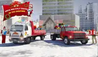 Santa Pengiriman hadiah Truk 3D Game Natal Screen Shot 12