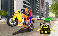 uçan motosiklet taksi sürüşü Screen Shot 11