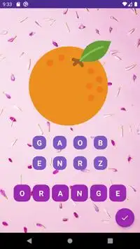 Skoom - Fruits words game Screen Shot 1