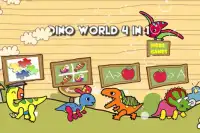 Dino World for kids - 4 in 1 Screen Shot 1