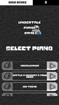 Undertale Piano Game Screen Shot 0