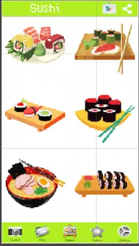 Sushi Bar Color By Number Sushi Rolls Screen Shot 3