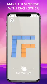 ゼリーパズルマージ-無料のカラーキューブマッチゲーム Screen Shot 1