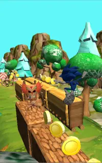 New Blue Hedgehog Rush - Deep Jungle Dash Screen Shot 0