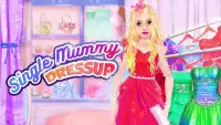 Single Mommy Dressup: Kids Dressing & Makeup Game Screen Shot 0