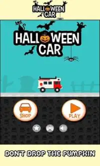 Halloween car racing Screen Shot 0