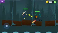Stickman Battle : 2 Player Screen Shot 1