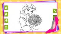 Công chúa girl Coloring Screen Shot 3