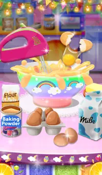 Unicorn Rainbow Cup Cake - Kids Cooking Game Screen Shot 11