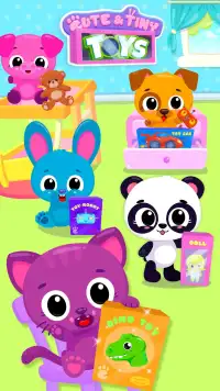 Cute & Tiny Toys - Doll, Dino, Car, Bear & Robot Screen Shot 1