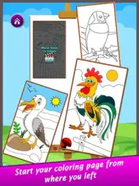 Super Birds Kids Coloring Game Screen Shot 5