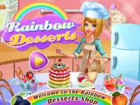 Regenbogen Desserts Kochen Shop & Bäckerei Party Screen Shot 0
